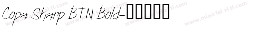 Copa Sharp BTN Bold字体转换